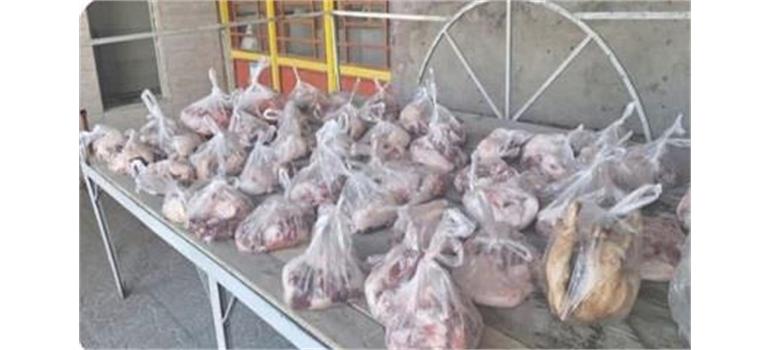 توزیع گوشت قربانی میان ۴۶ خانواده بوتراب در استان ایلام