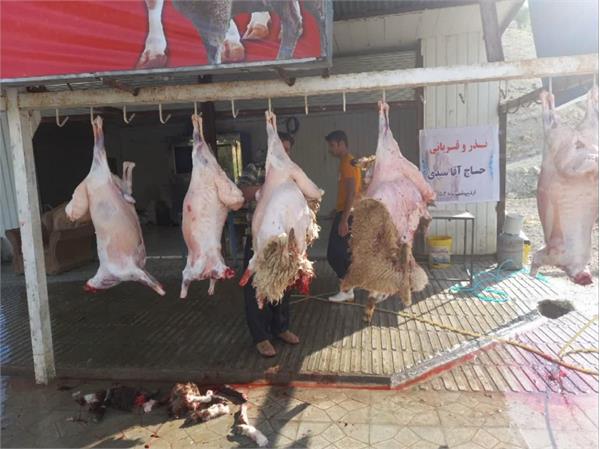 توزیع گوشت قربانی همزمان با زادروز بنیانگذار 15