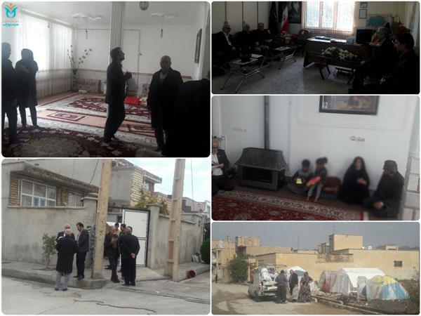 بازدید از زلزله‌زدگان کرمانشاه