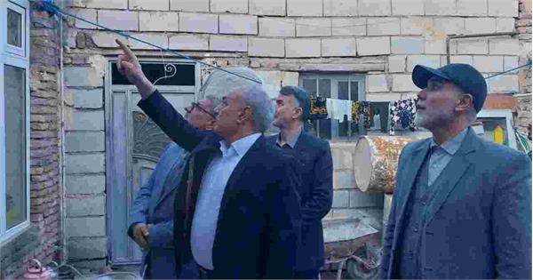 بازدید مدیرعامل بوتراب از منازل ایتام زلزله زده خوی