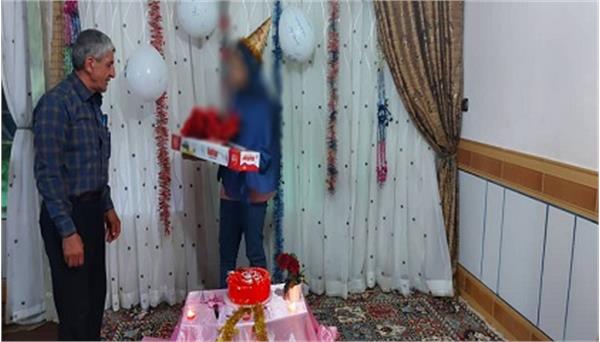 جشن تولد یکی از دختران بوتراب در استان چهارمحال‌وبختیاری