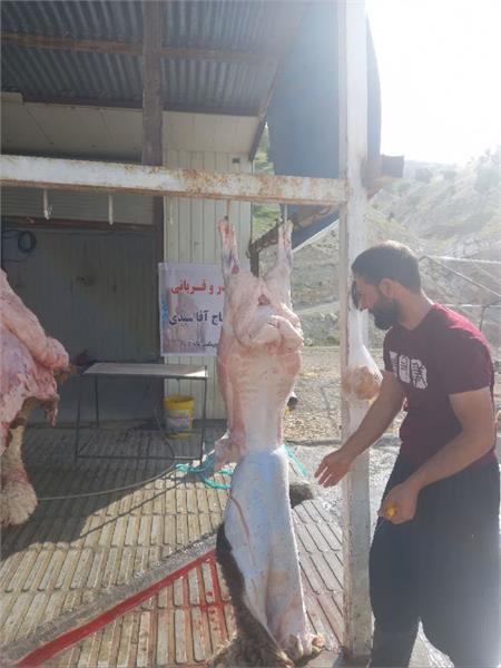 توزیع گوشت قربانی همزمان با زادروز بنیانگذار 15