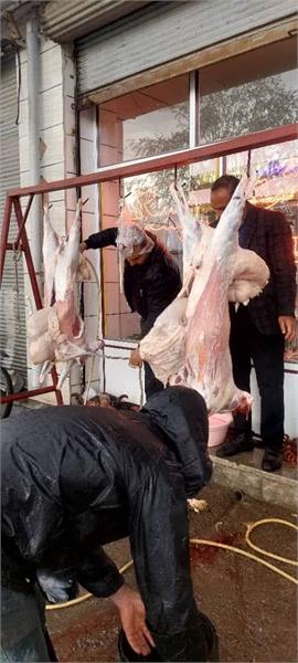 توزیع گوشت قربانی همزمان با زادروز بنیانگذار 1