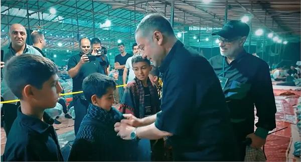 تقدیر بنیانگذار بوتراب از کودکان و نوجوانان حاضر در موکب ابی تراب