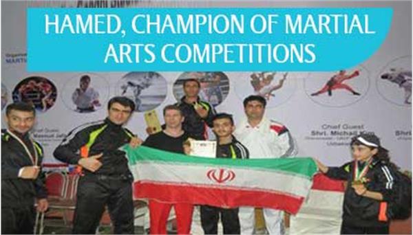 Hamed, champion of martial arts competitions