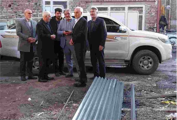 بازدید مدیرعامل بوتراب از منازل ایتام زلزله زده خوی