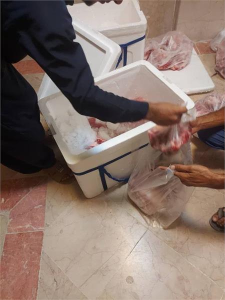 توزیع گوشت قربانی همزمان با زادروز بنیانگذار 7