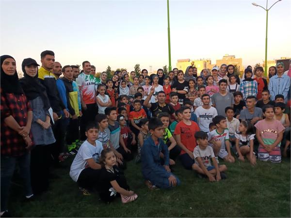 تمرینات آماده سازی فرزندان بوتراب همراه با کادر تیم ملی