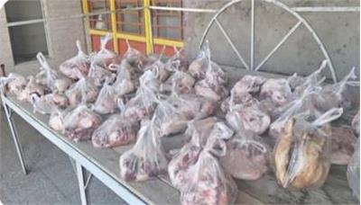 توزیع گوشت قربانی میان ۴۶ خانواده بوتراب در استان ایلام