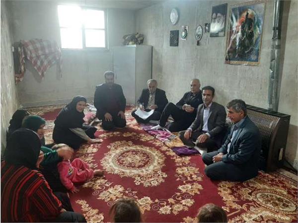بازدید میدانی خانواده های تحت حمایت بخش بازفت