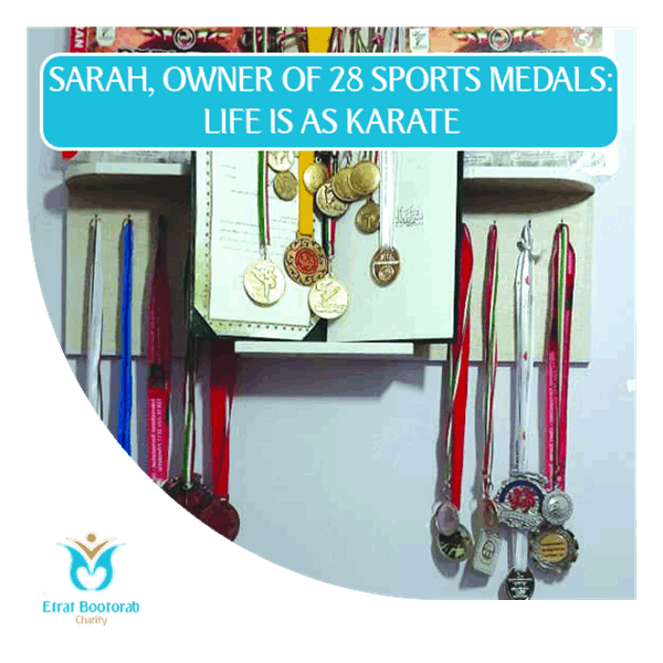 Sarah, owner of 28 sports medals: Life is as karate