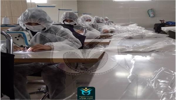 خط تولید ماسک در تولیدی پوشاک نرگس راه‌اندازی شد