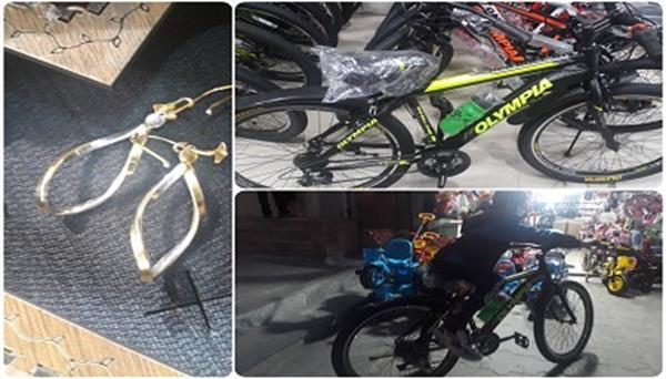 One bike and a pair of earrings, gift of the spiritual father to two children of Kermanshah