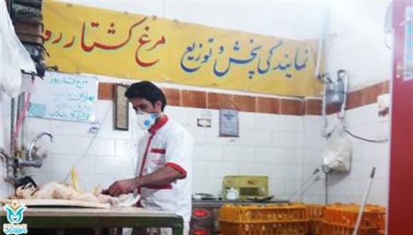 توزیع مرغ گرم بین خانواده‌های بوتراب شهر کرمانشاه